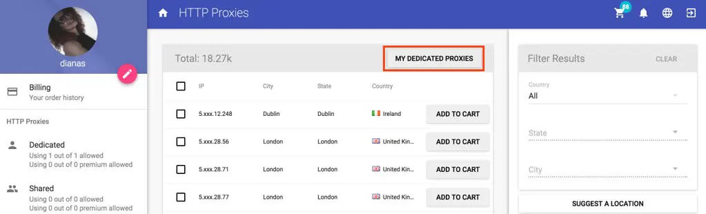 How to replace proxies after order renewal