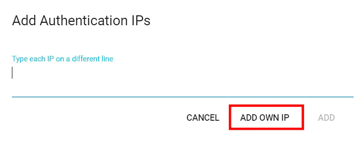 Socks5 Add Own Authentication IP