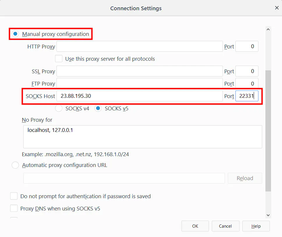 Socks5 Firefox Set Up